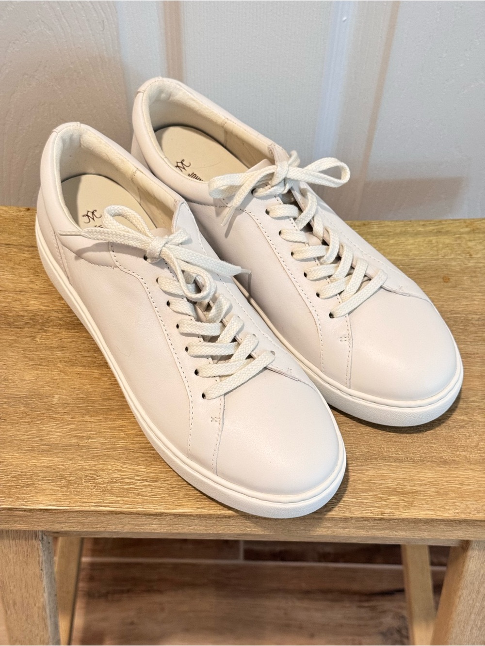 Classic White Leather Women's Sneakers